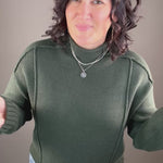 Green Goodwin Sweater Top - Sweater VELVET HEART