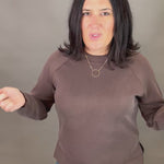 Brown Comfort Zone Crew Top - Sweatshirt STORM CREEK