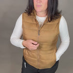 Canvas Brown Pacific Puffer Vest Outerwear - Vest STORM CREEK