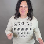 Oatmeal Sideline Social Club Longsleeve Tops- Tees HRT and LUV