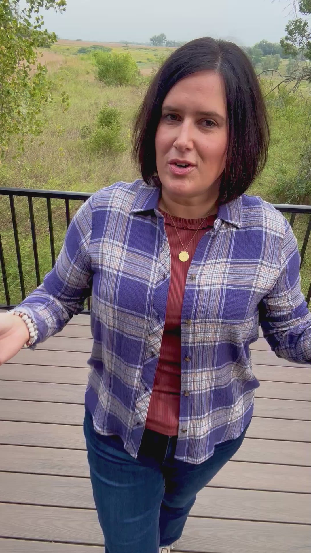 Daphne Indigo Multi Plaid Shirt Tops - Button Ups THREAD & SUPPLY
