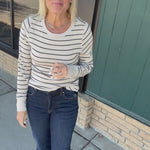 Birch Black Stripe Stacy Top Tops- Long Sleeve THREAD & SUPPLY