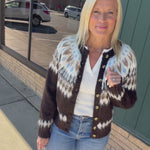 Alma Fair Isle Cardigan Tops- Cardigans FLAG AND ANTHEM