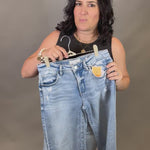 Mid Rise Wide Leg Jeans Bottoms - Pants RISEN