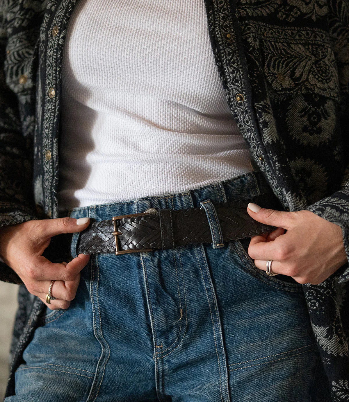 Proem Black DD Bed Stu Belt Accessories - Belt BED STU