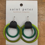 Electric Green Circle Earrings Jewelry - Earrings St. Peter Hardware