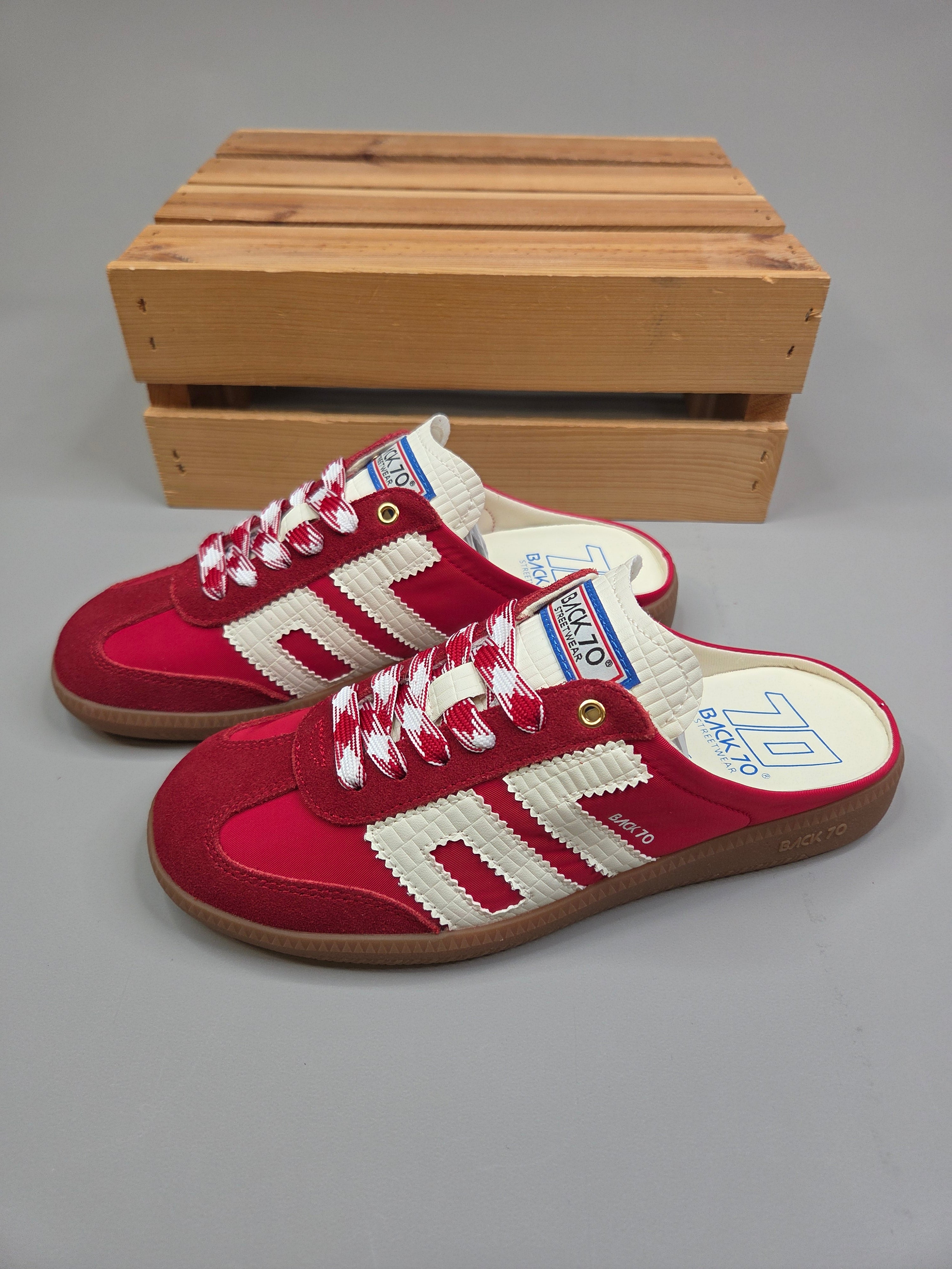 Easter Red Milk Backless Sneaker Shoes - Sneaker Back 70