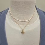 Fret White Necklace Jewelry- Necklace MEGHAN BROWN STYLE