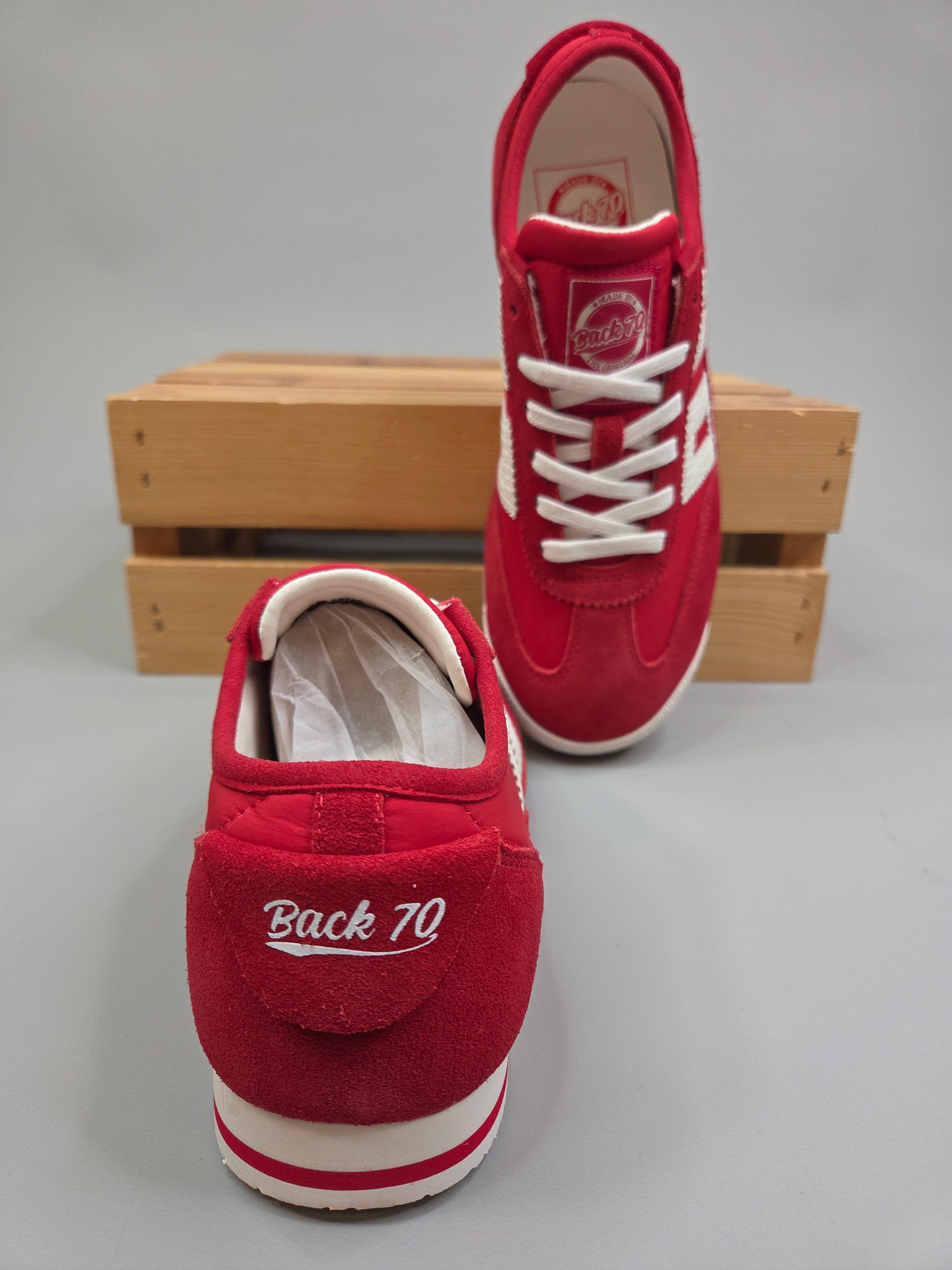 LEON- Red Sneaker Shoes - Sneaker Back 70