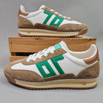 Jogger- White Camel Green Sneaker Shoes - Sneaker Back 70
