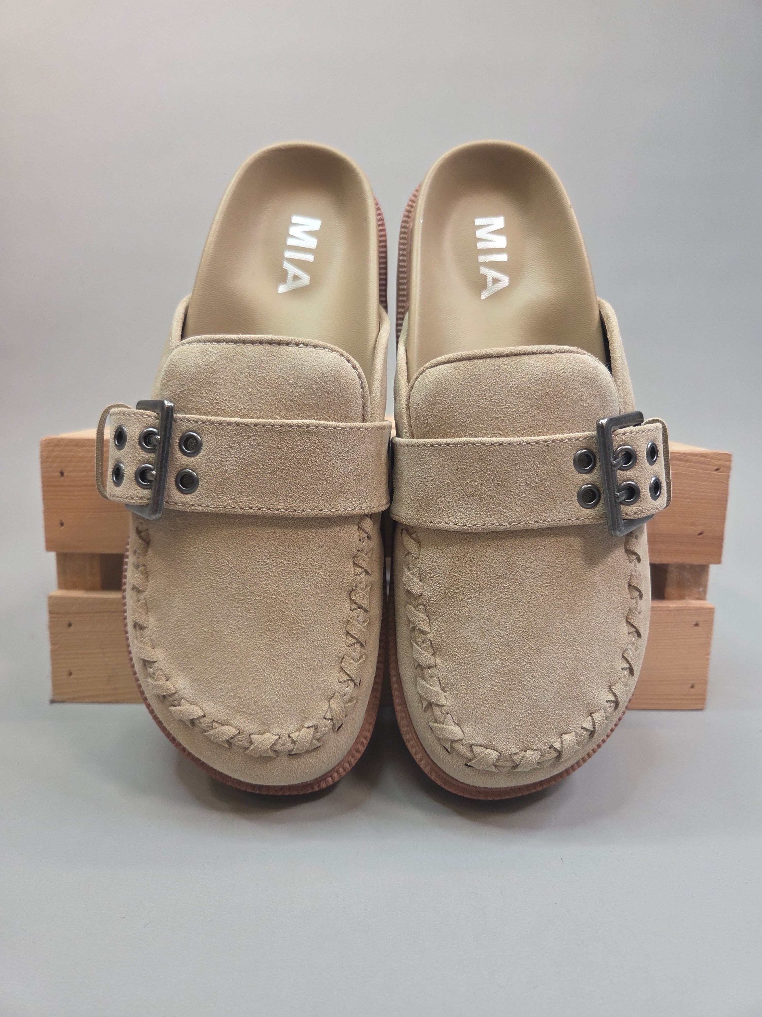 Sand Zaina Clog — MIA Shoes - Mules MIA