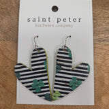 Shamrock Heart Earrings Jewelry - Earrings St. Peter Hardware