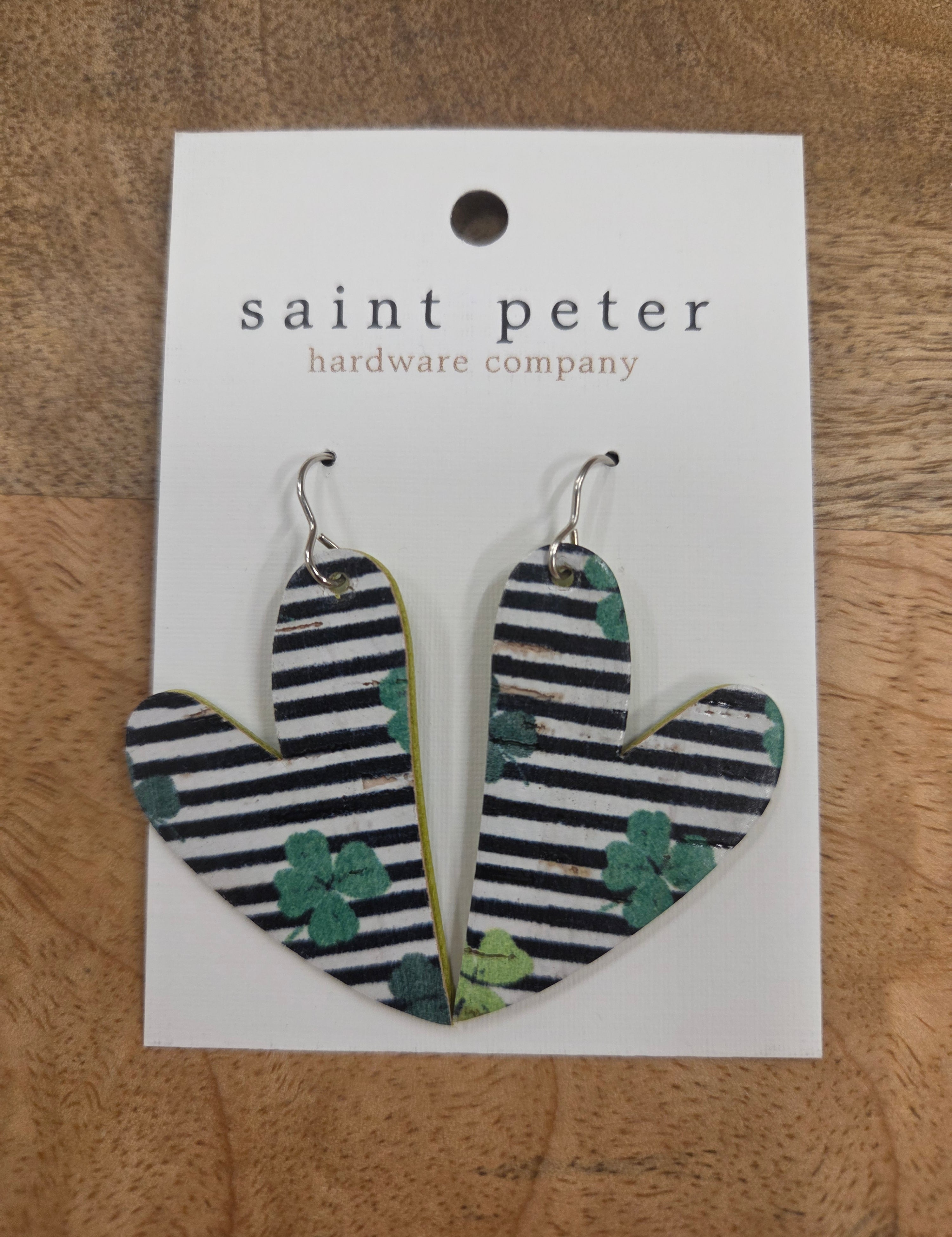 Shamrock Heart Earrings Jewelry - Earrings St. Peter Hardware