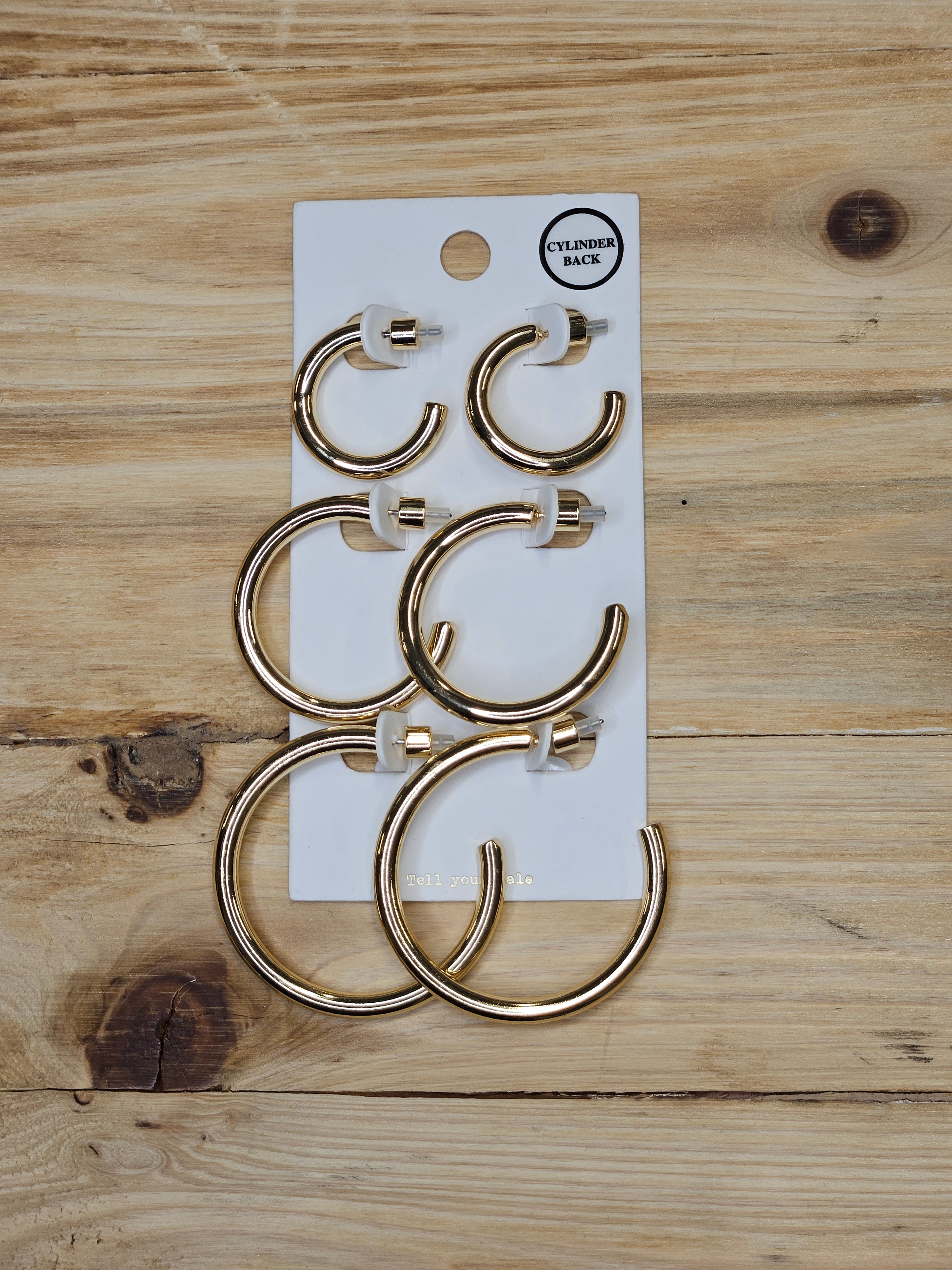 Gold Hoop Set of Earrings Jewelry - Earrings WHAT'S HOT