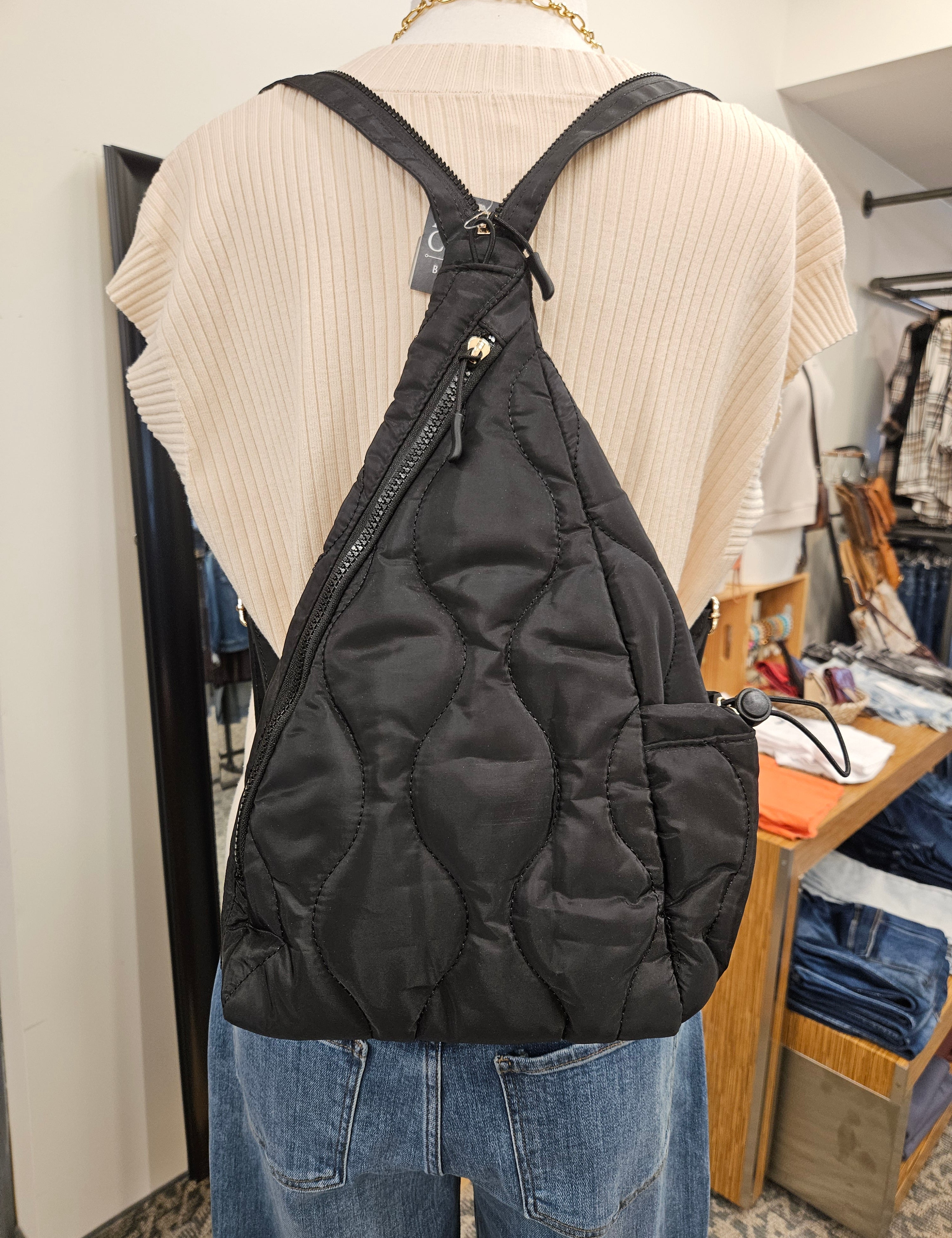 Philly Puffer Sling Backpack Bags- Purses PRETTY SIMPLE WHOLESALE