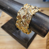 Gold Hammered Bracelet
