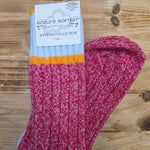 Pink/Blue/Orange Ragg Crew Socks — World's Softest Accessories - Socks World's Softest