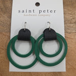 Green Circle Earrings Jewelry - Earrings St. Peter Hardware