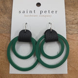 Green Circle Earrings Jewelry - Earrings St. Peter Hardware