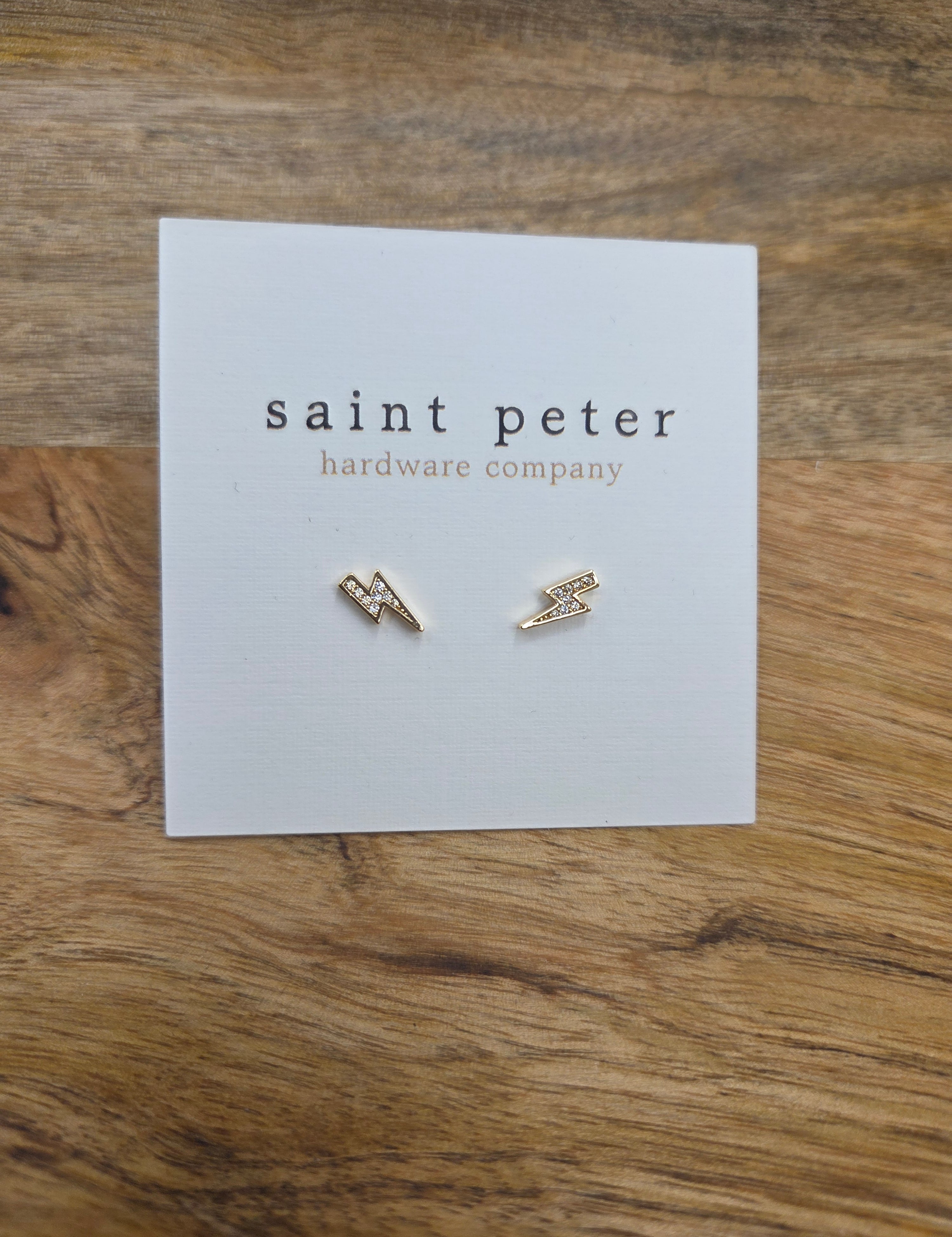 Lightening Bolt Studs Jewelry - Earrings St. Peter Hardware