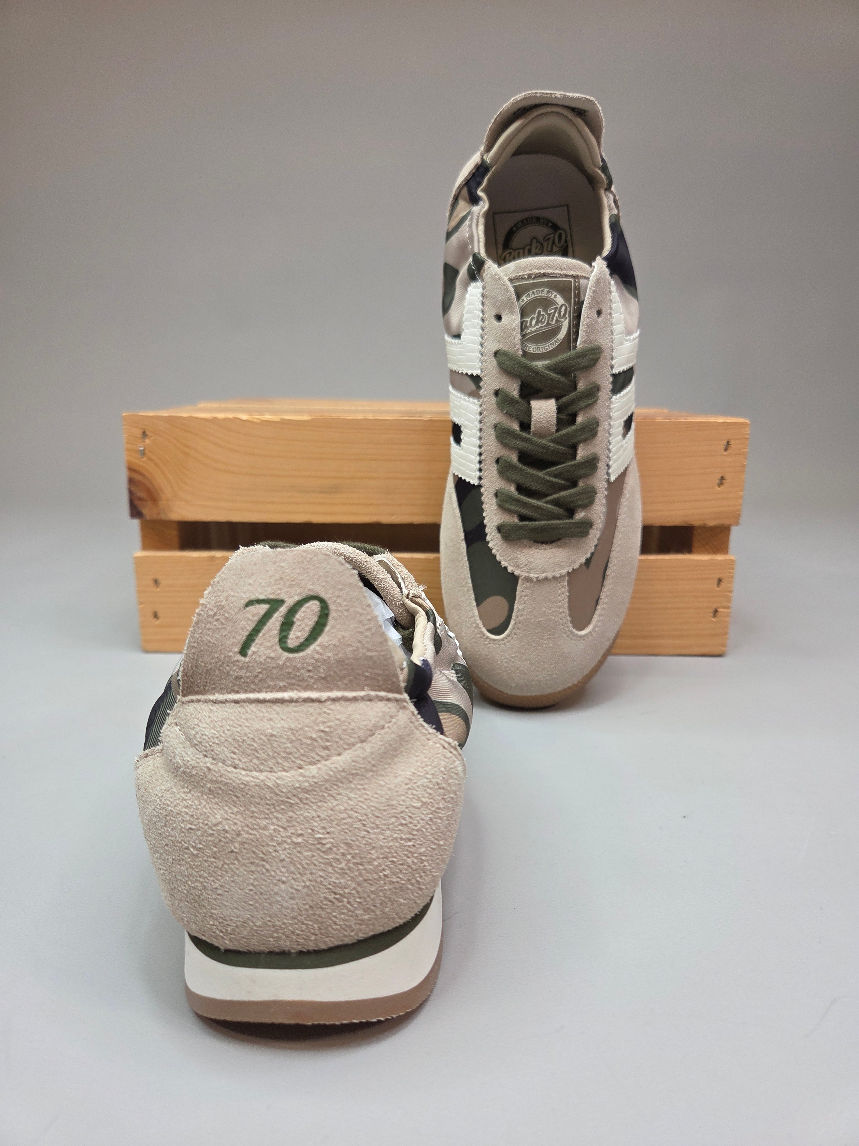 ROCKET- Camo Beige Sneaker Shoes - Sneaker Back 70