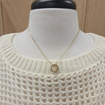 Luxe Gold Open Circle Necklace Jewelry- Necklace PANACHE