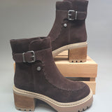 MIA Toula Dark Chocolate Suede Boot Boots MIA