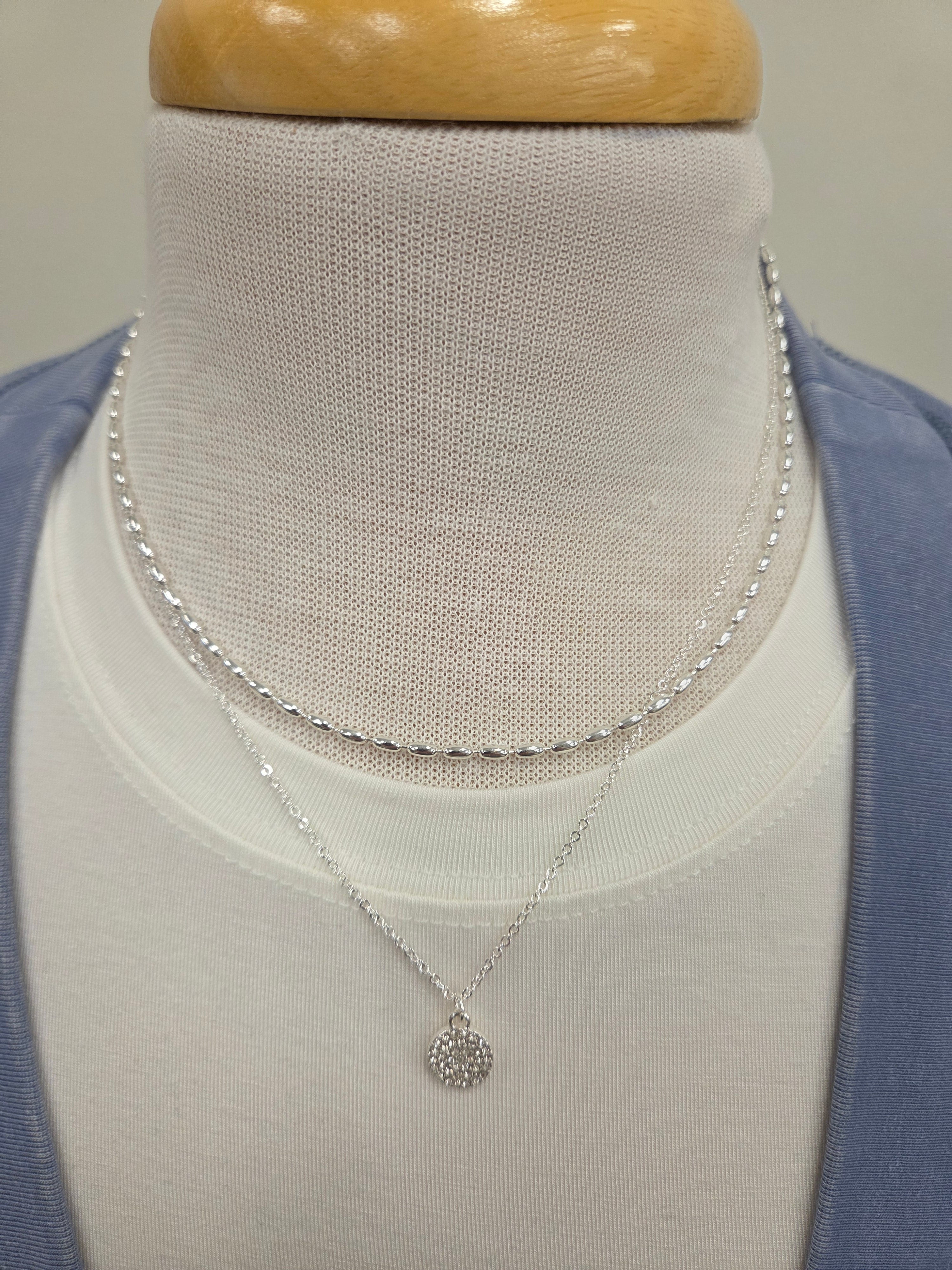 Adora Silver Necklace Jewelry- Necklace MEGHAN BROWN STYLE