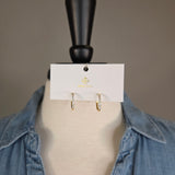 Gold 18mm Round Hoops