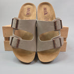 Taupe Ninah Sandals Shoes- Sandals MIA