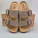 Taupe Ninah Sandals Shoes- Sandals MIA
