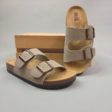 Taupe Ninah Sandals Shoes- Sandals MIA