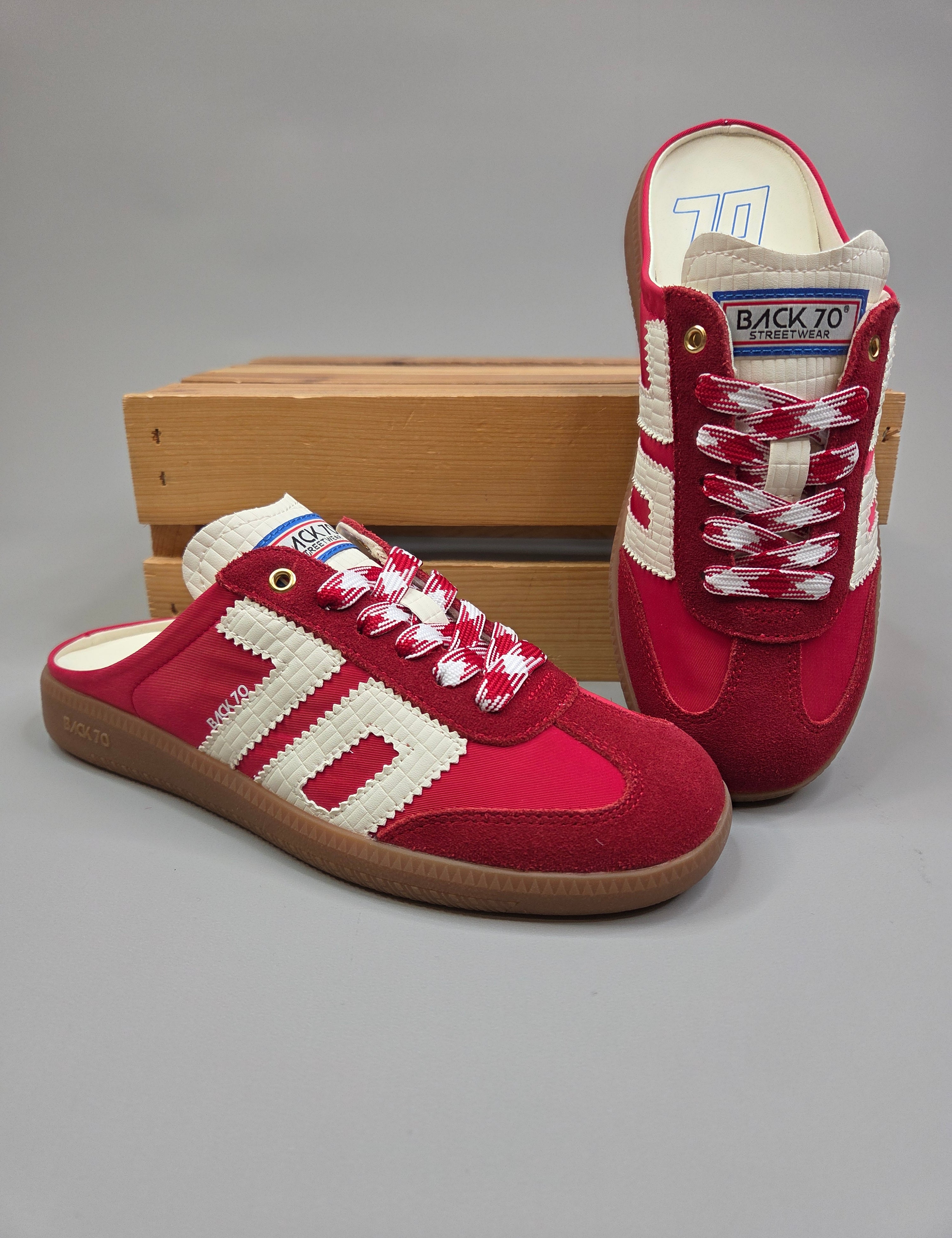 Easter Red Milk Backless Sneaker Shoes - Sneaker Back 70