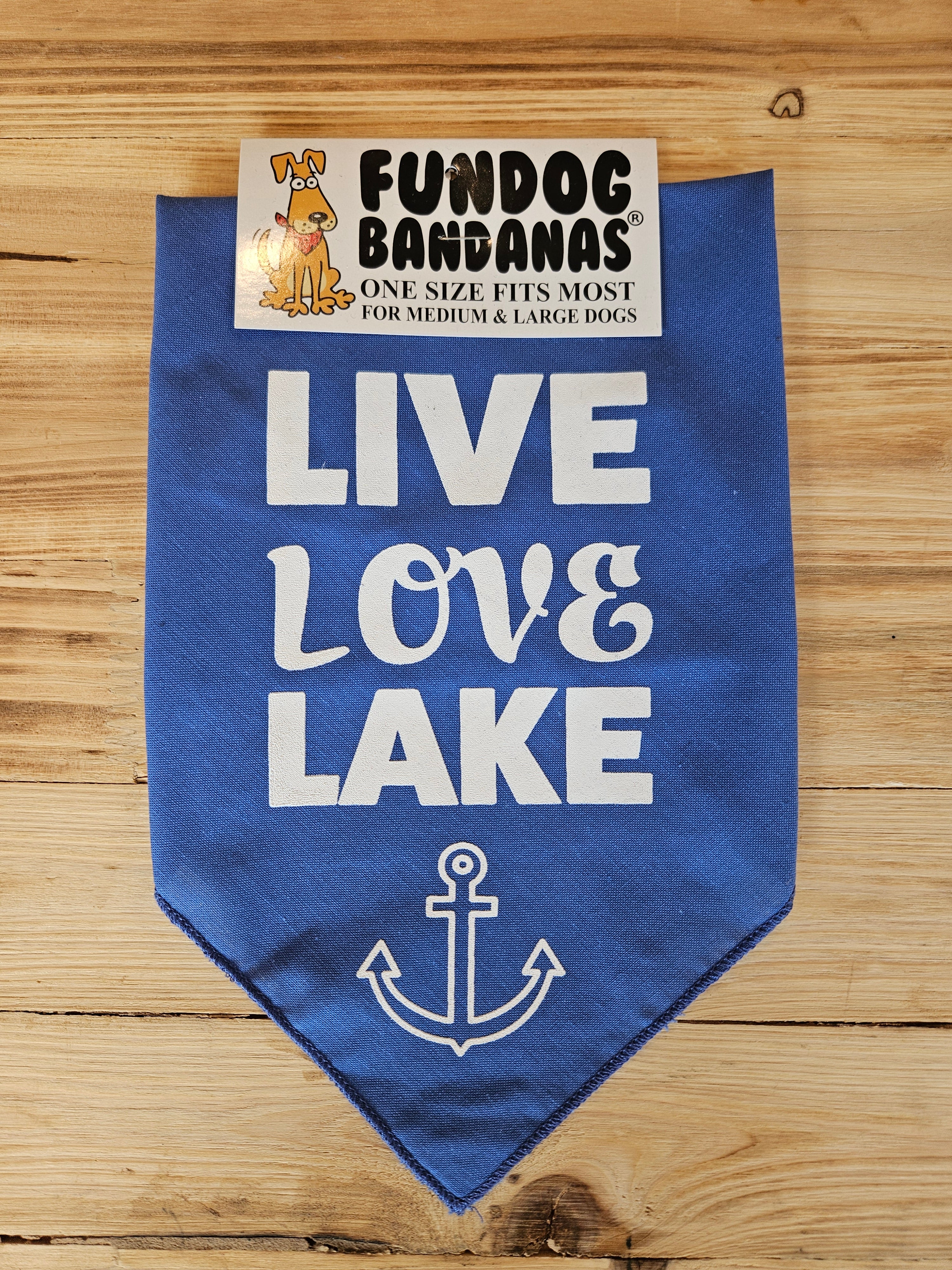 Live Love Lake Dog Bandana Accessories - Dog FUNDOG BANDANAS