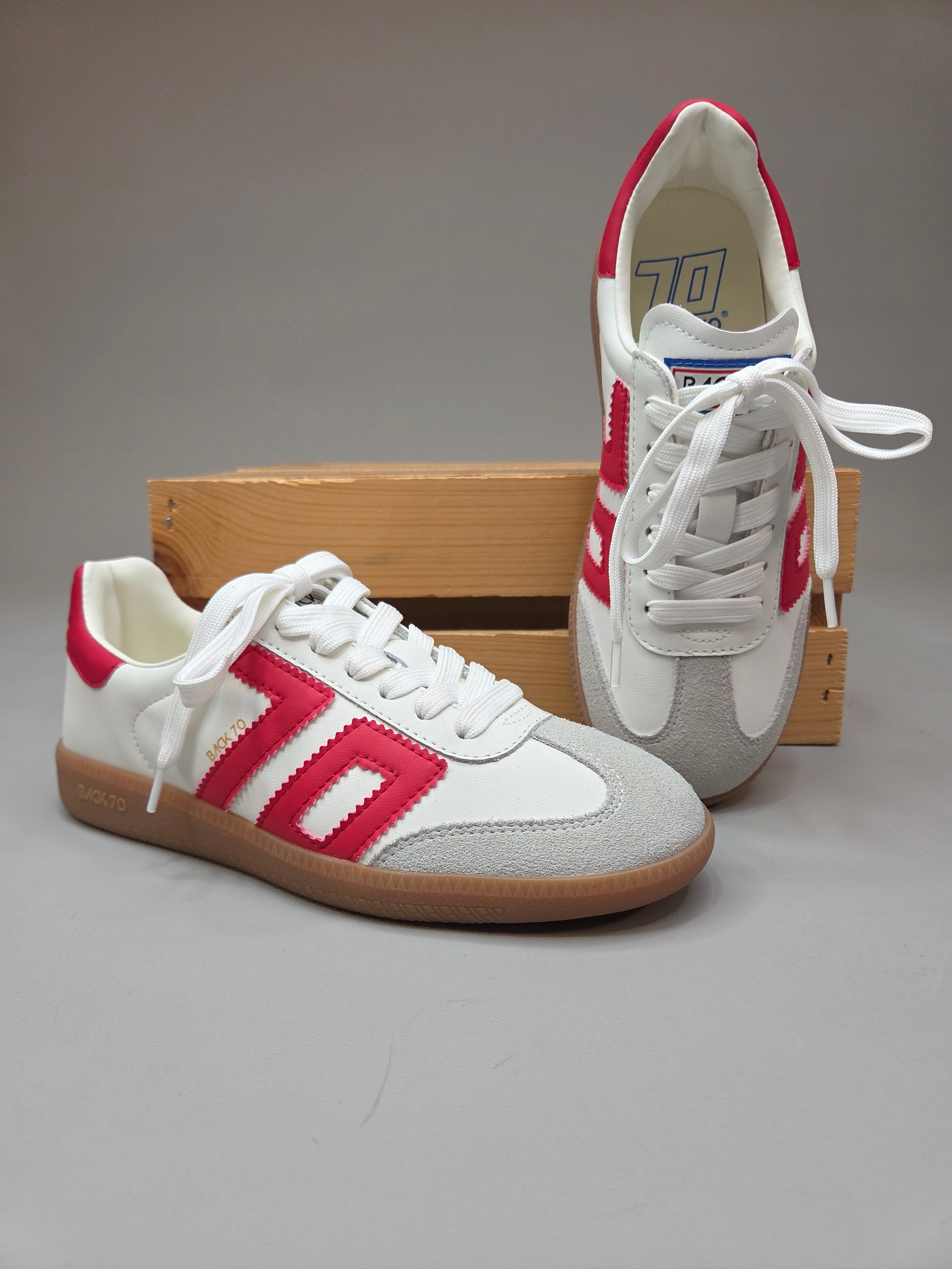 CLOUD White/Red Sneaker Shoes - Sneaker Back 70