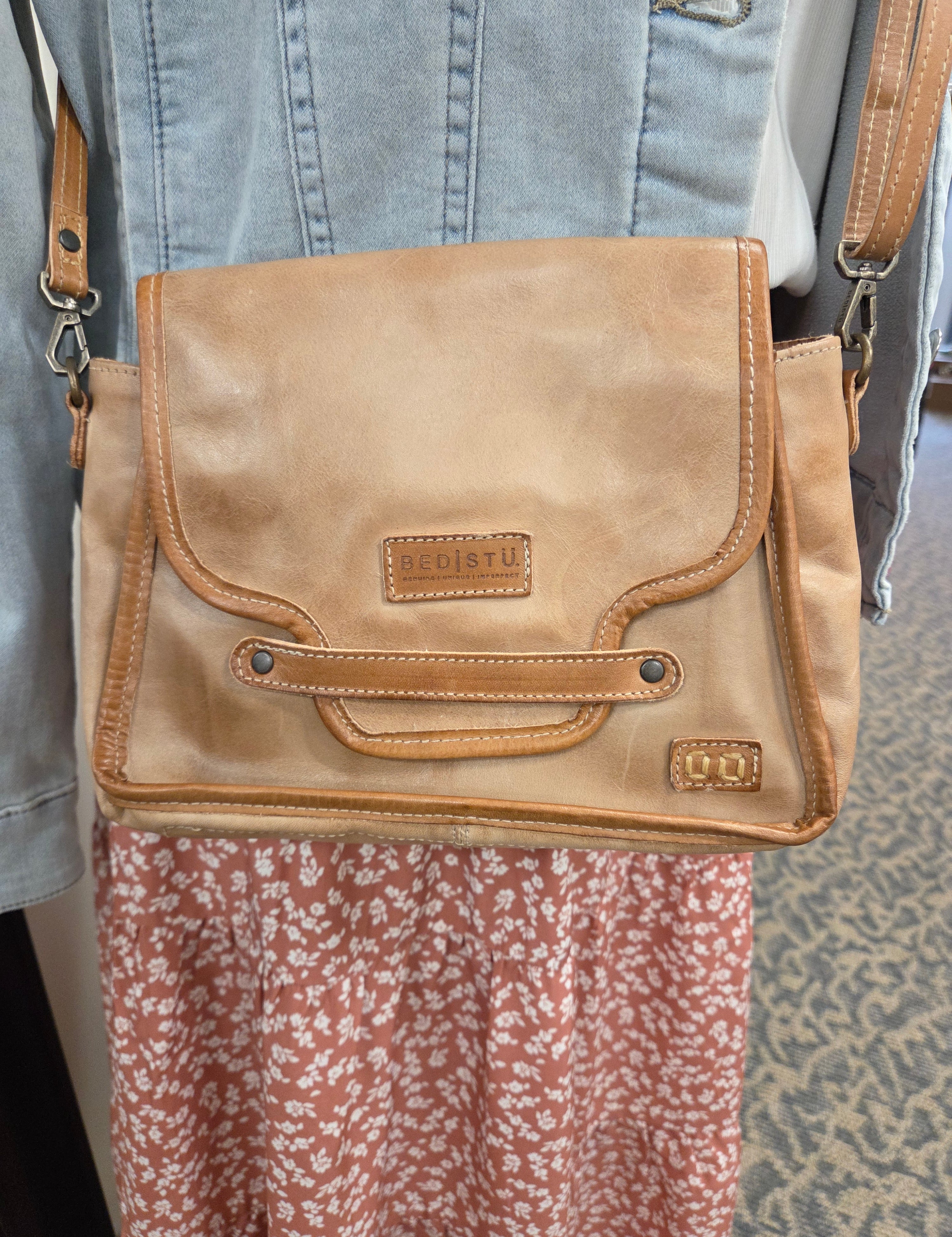 Ceremonious Oats Tan Rustic Bed Stu Bag Bags- Purses BED STU