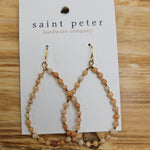 Neutral Bead Teardrop Earrings Jewelry - Earrings SAINT PETER HARDWARE