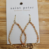 Neutral Bead Teardrop Earrings Jewelry - Earrings SAINT PETER HARDWARE