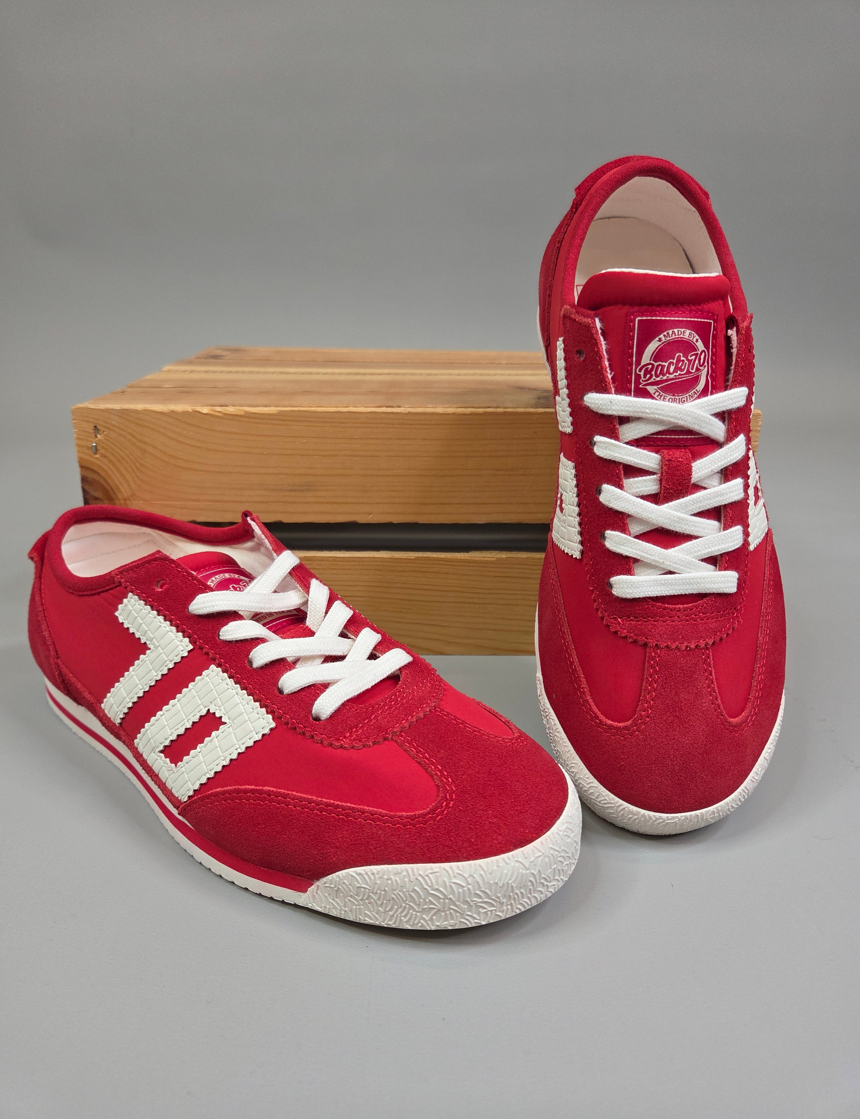 LEON- Red Sneaker Shoes - Sneaker Back 70