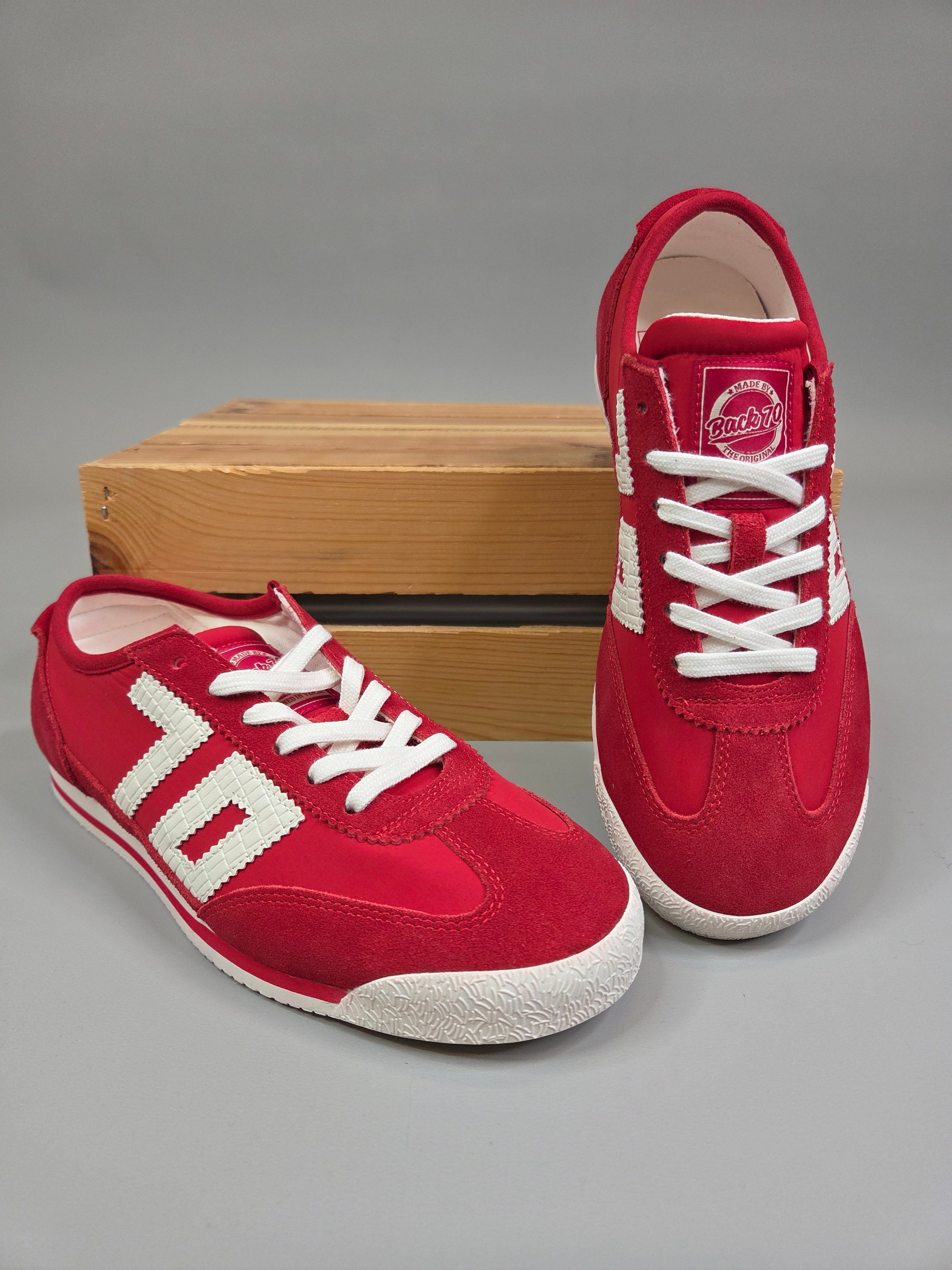LEON- Red Sneaker Shoes - Sneaker Back 70