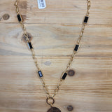 Gold/Black Coin Necklace