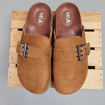 Zamira Chestnut Clogs Shoes - Mules MIA