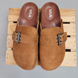 Zamira Chestnut Clogs Shoes - Mules MIA