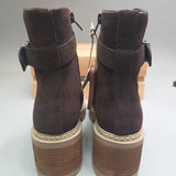 MIA Toula Dark Chocolate Suede Boot Boots MIA