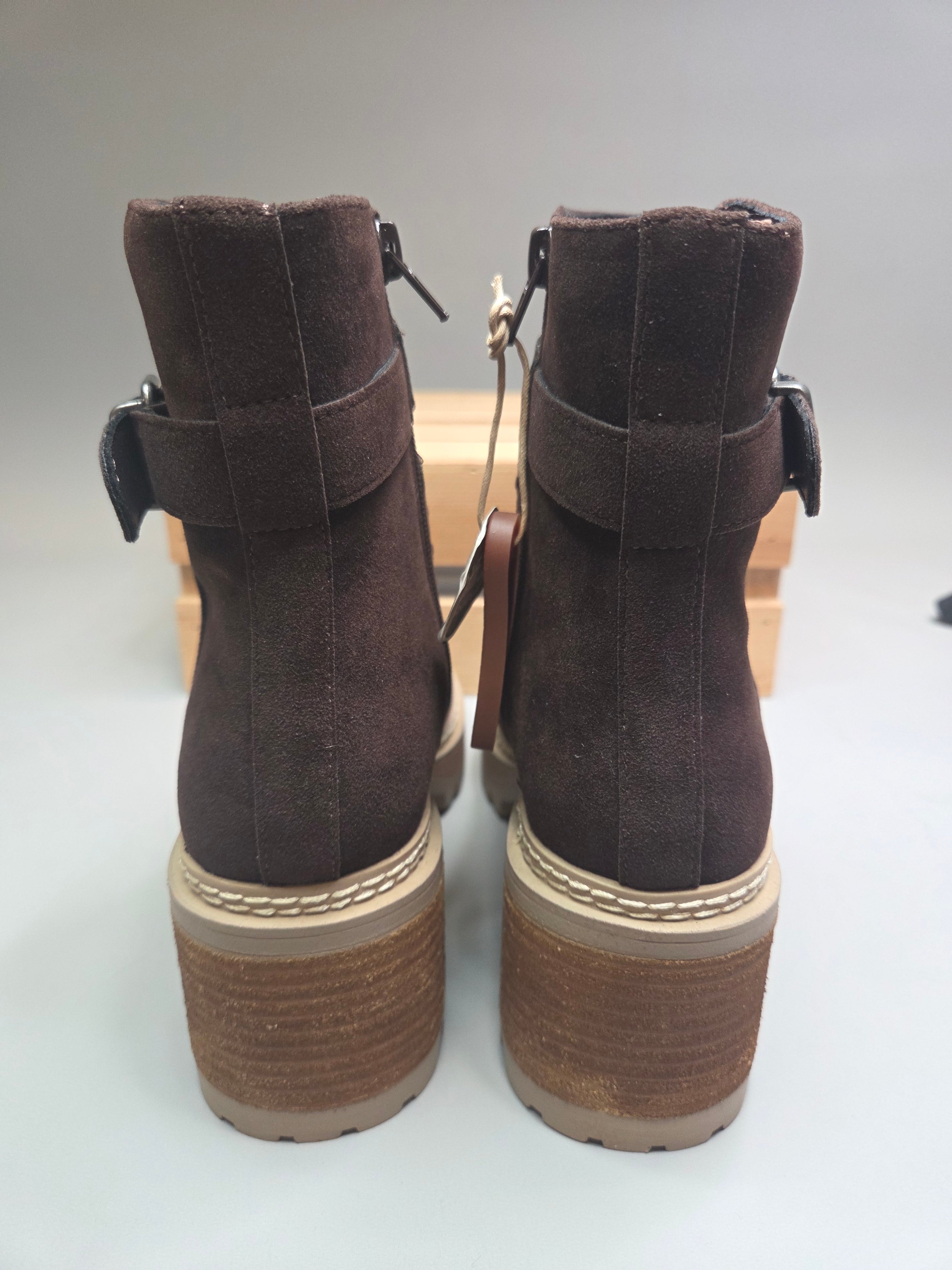 MIA Toula Dark Chocolate Suede Boot Boots MIA