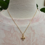Bubble Cross Necklace