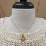 Luxe Gold Rhinestone Compass Necklace Jewelry- Necklace PANACHE