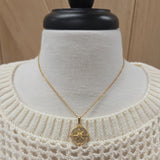 Luxe Gold Rhinestone Compass Necklace Jewelry- Necklace PANACHE