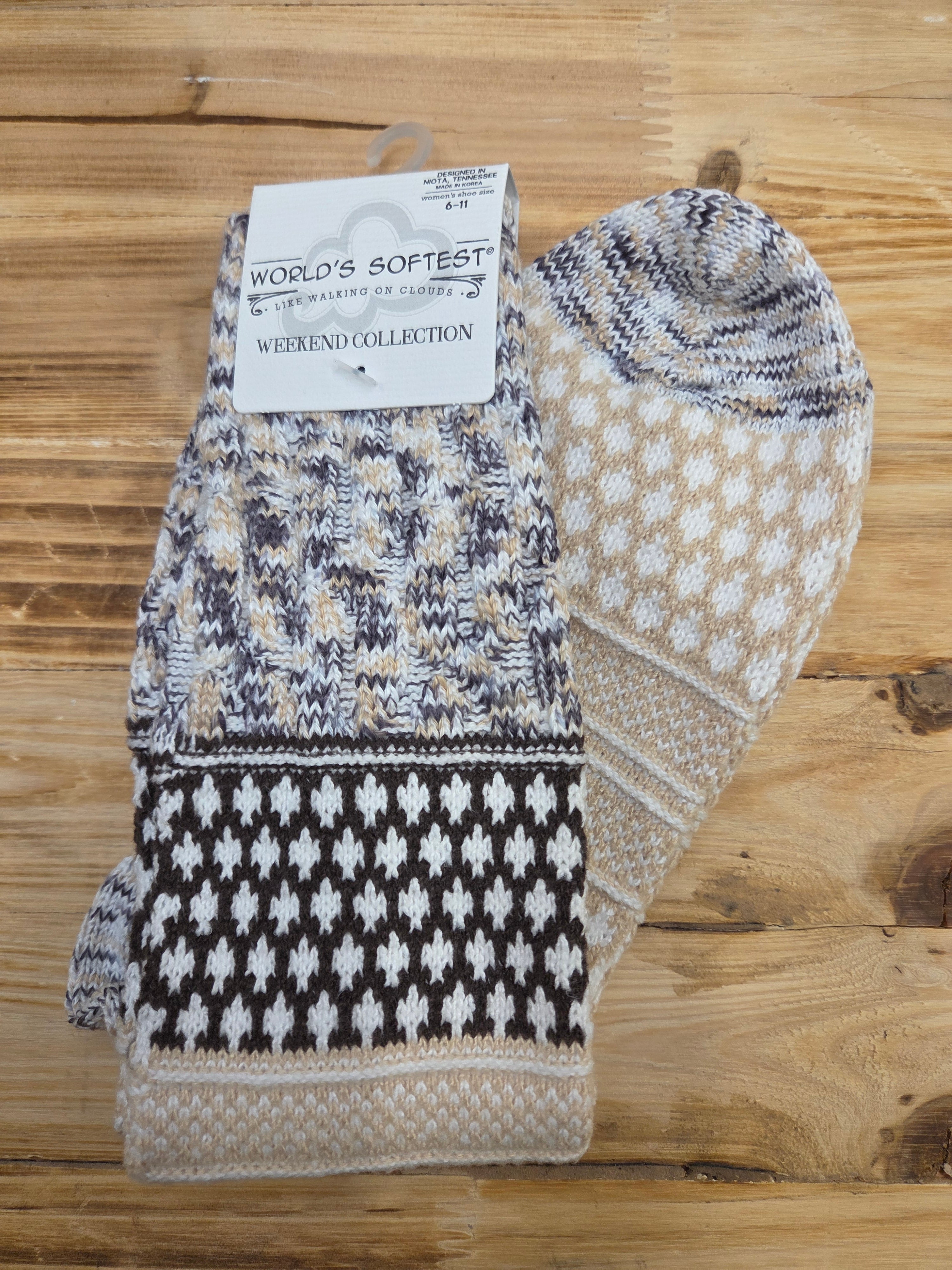 Cookie Dough Multi Socks — World's Softest Accessories - Socks World's Softest