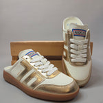Metallic Gold Easter Backless Sneaker Shoes - Sneaker Back 70